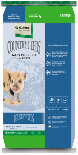 Nutrena	Country Feeds 16% Mini Pig Feed (50 Lb)
